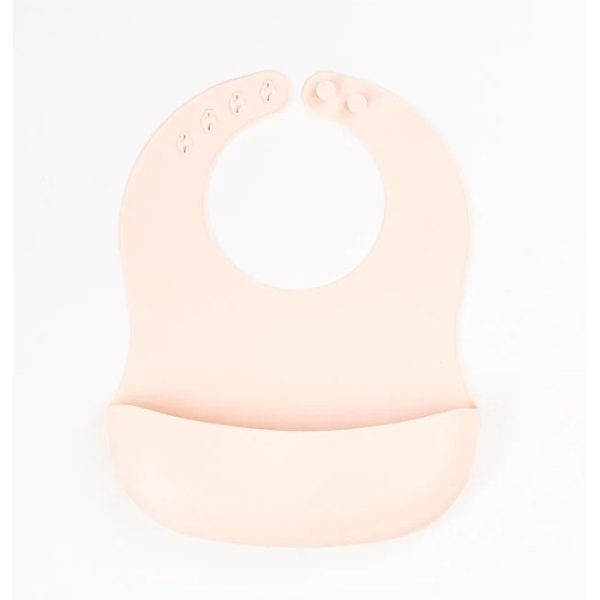 Krem Rengi 3’lü Silikon Yemek Seti – Önlük + Diş Kaşıyıcılı Kaşık + Vakumlu Tabak - 5